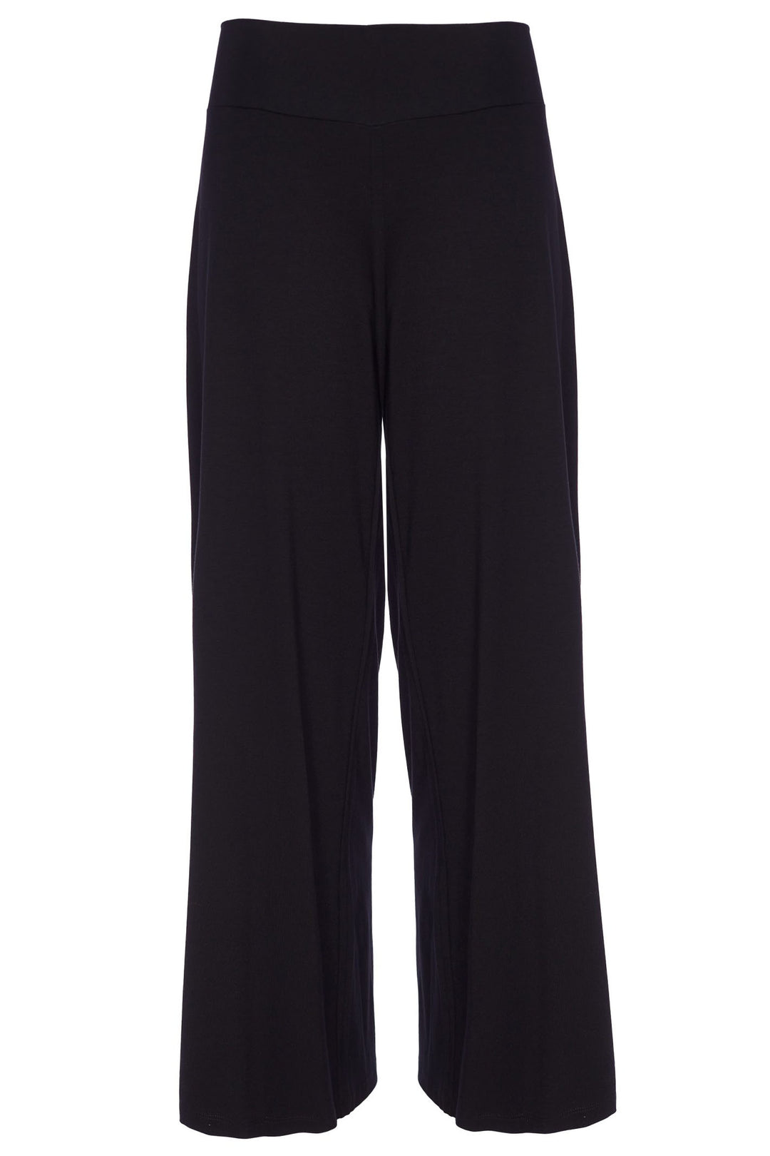 Naya NAS24153 Black Wide Leg Cropped Trousers - Olivia Grace Fashion