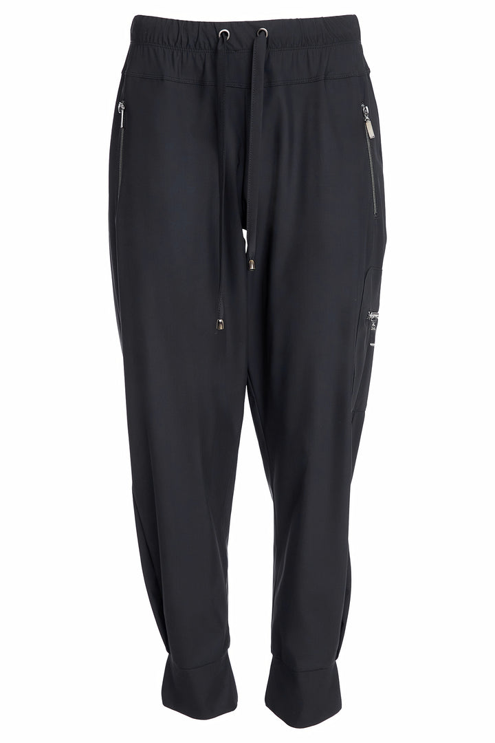 Naya NAW25102 Black Cuff Trousers Wth Zip Detail
