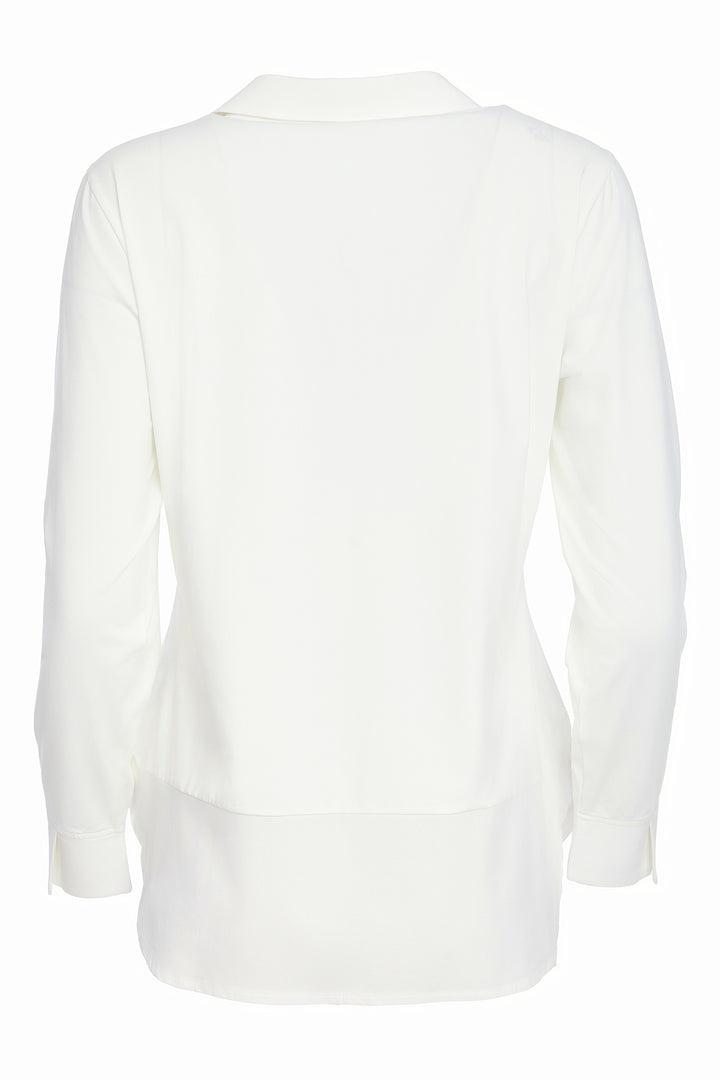 Cream top on a white background