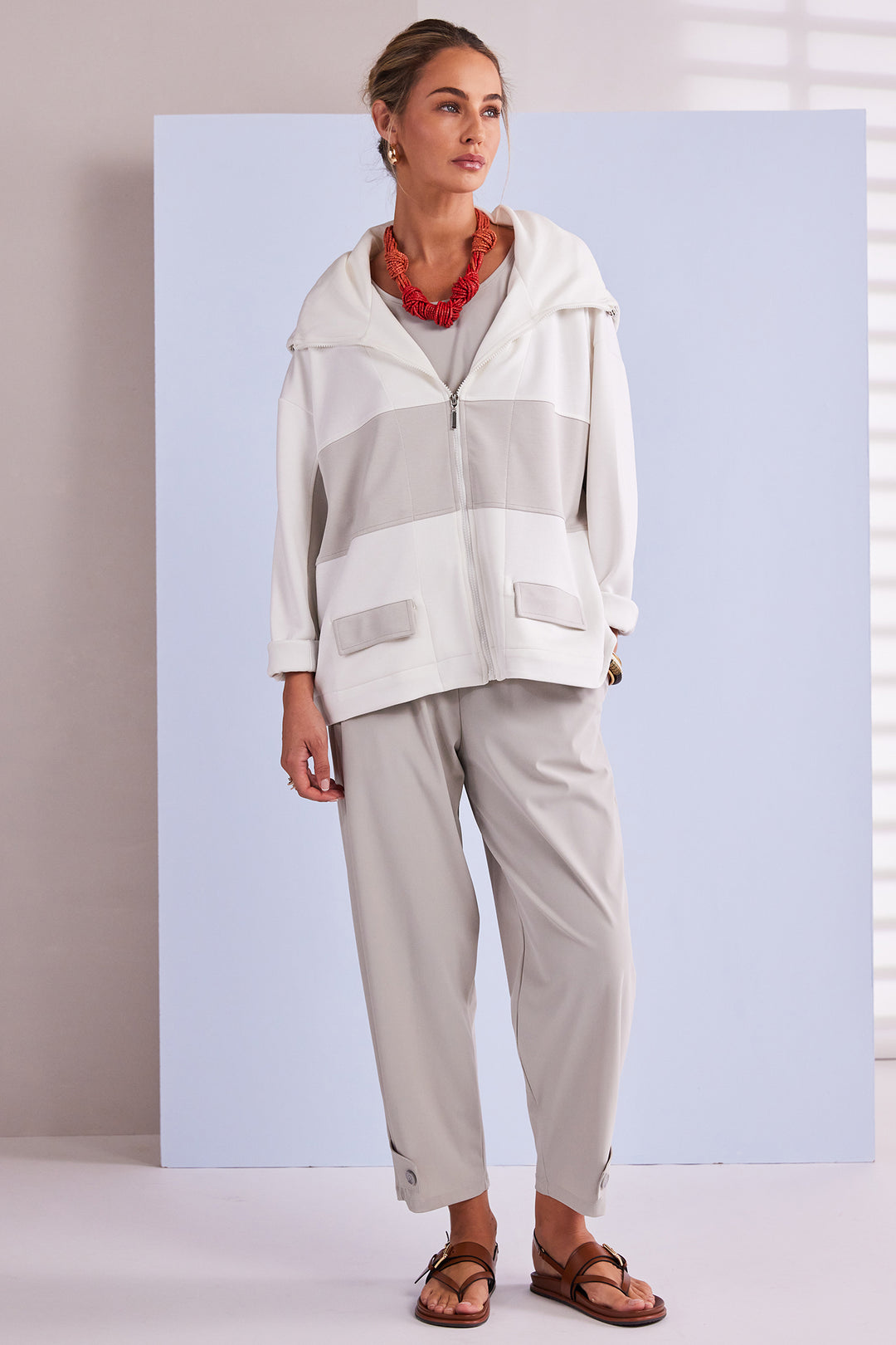 Naya NPA26179 Ash Slim Leg Trousers