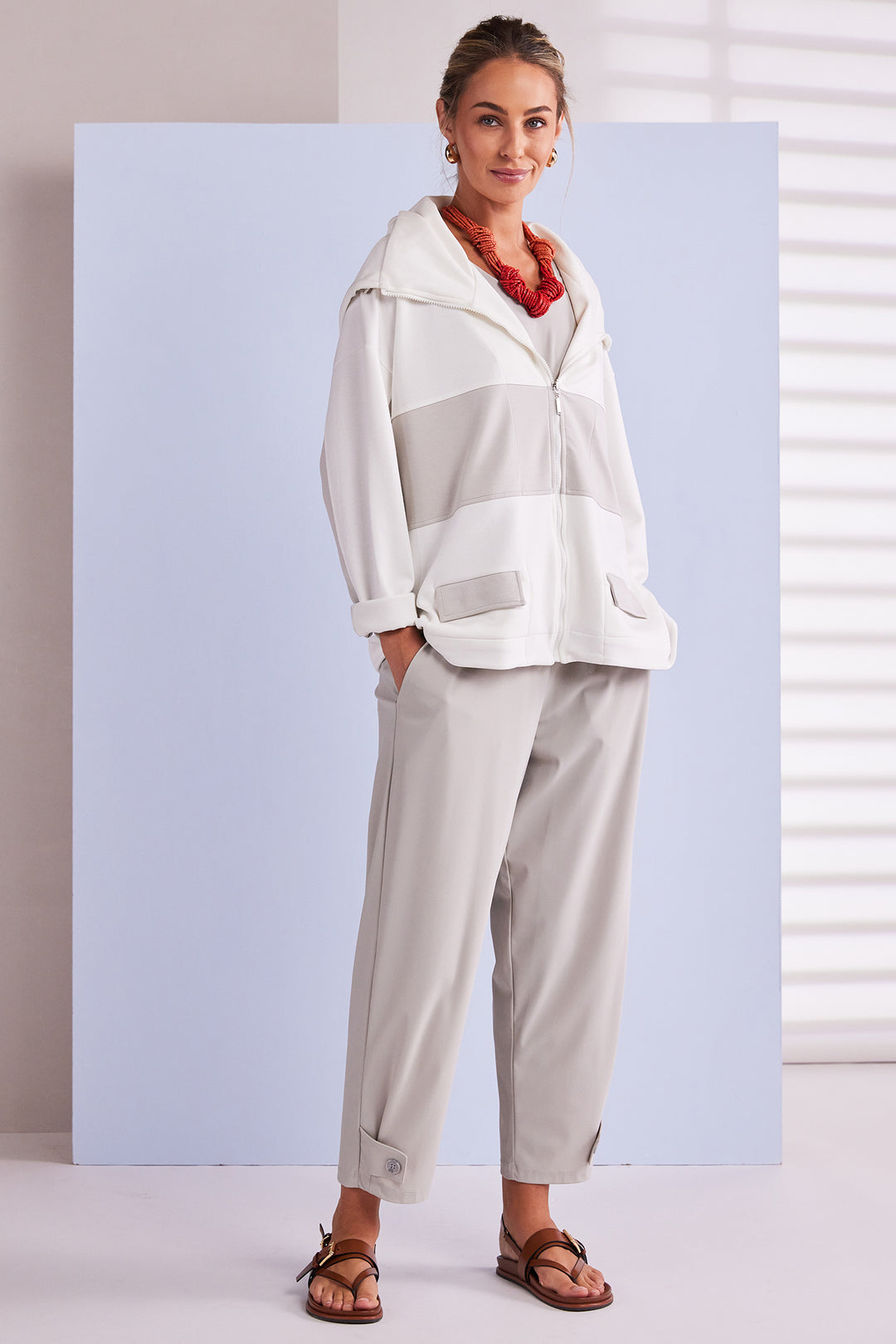 Naya NPA26179 Ash Slim Leg Trousers