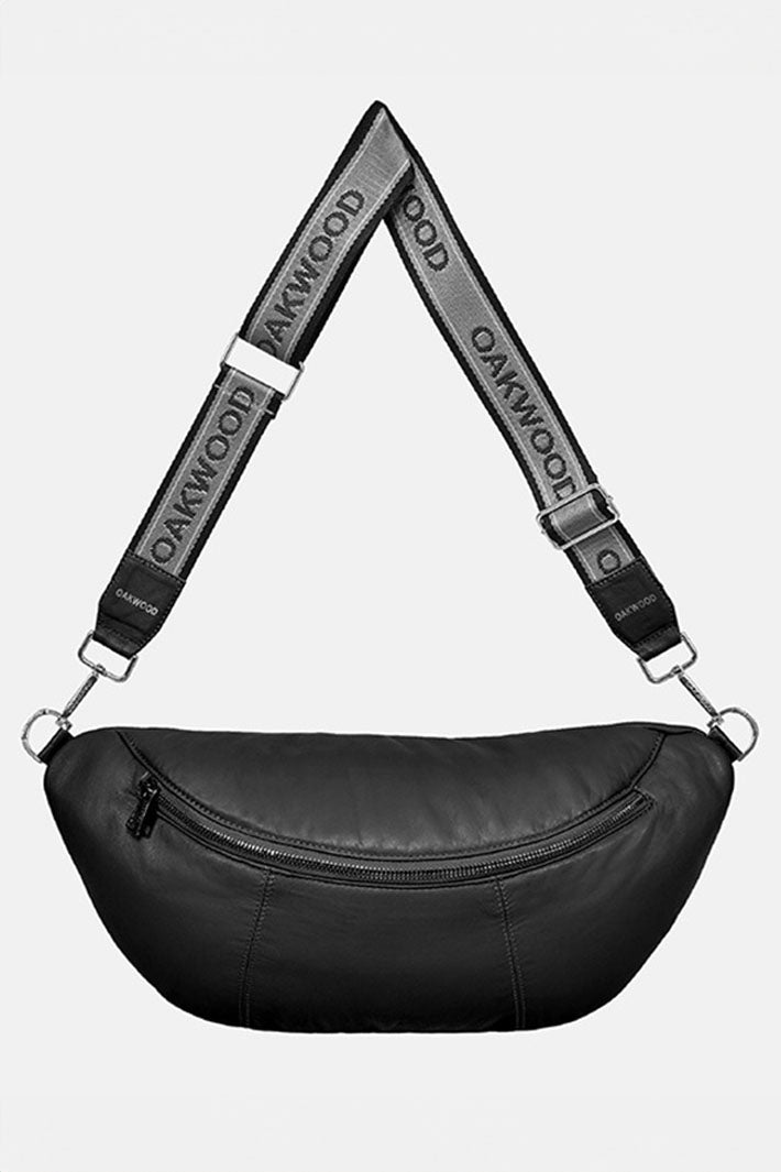Oakwood 64575 Murillo 0501 Black Leather Shoulder Bag - Olivia Grace Fashion
