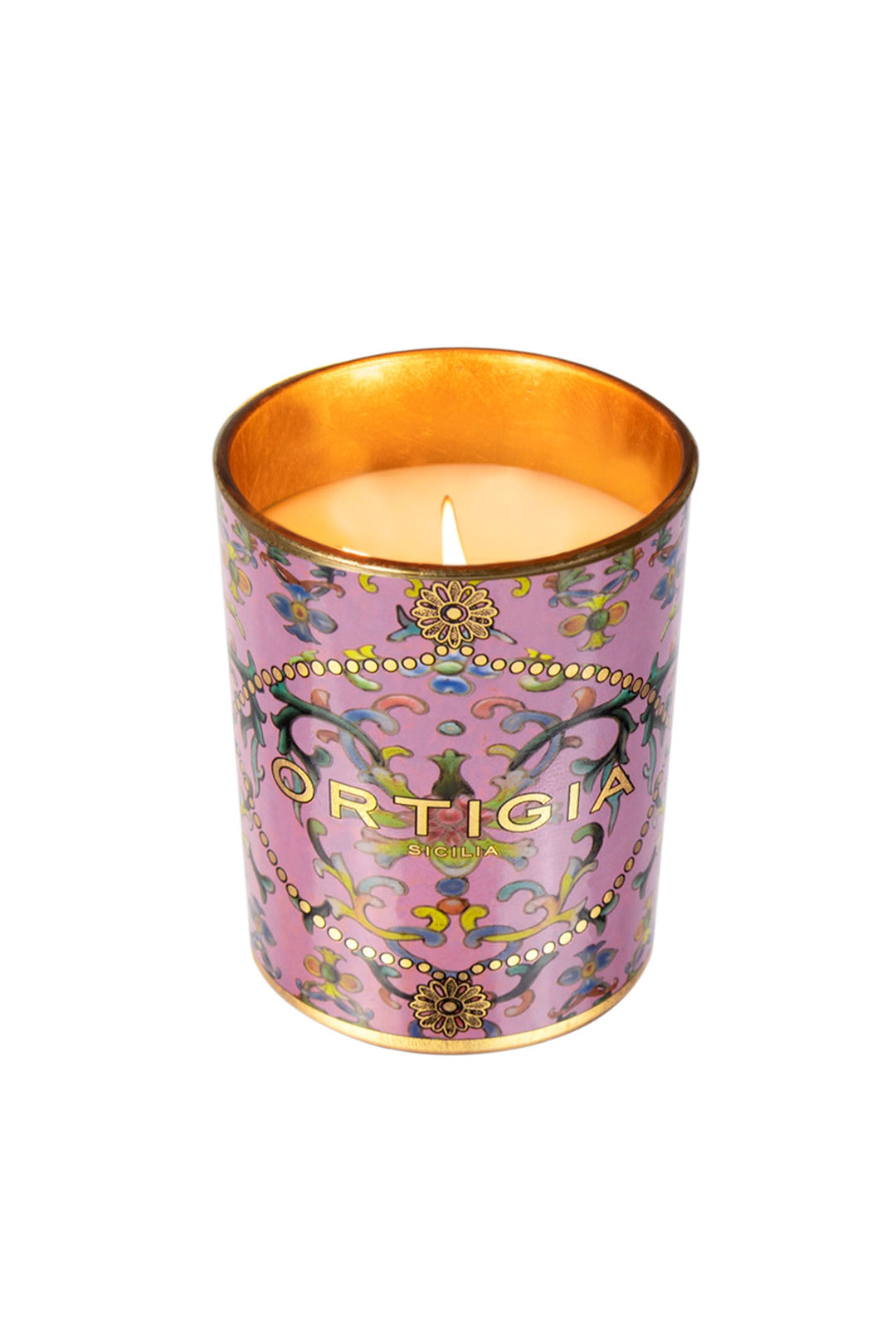 Ortigia Sicilia Aragona Perfumed Round Decorated Candle - Olivia Grace Fashion