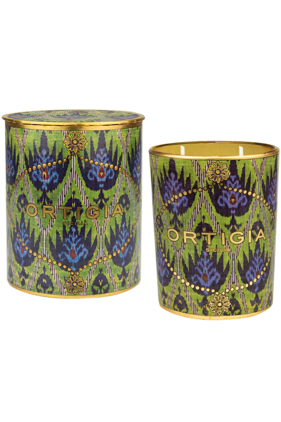 Ortigia Sicilia Bergamotto Decorated Candle Medium - Olivia Grace Fashion