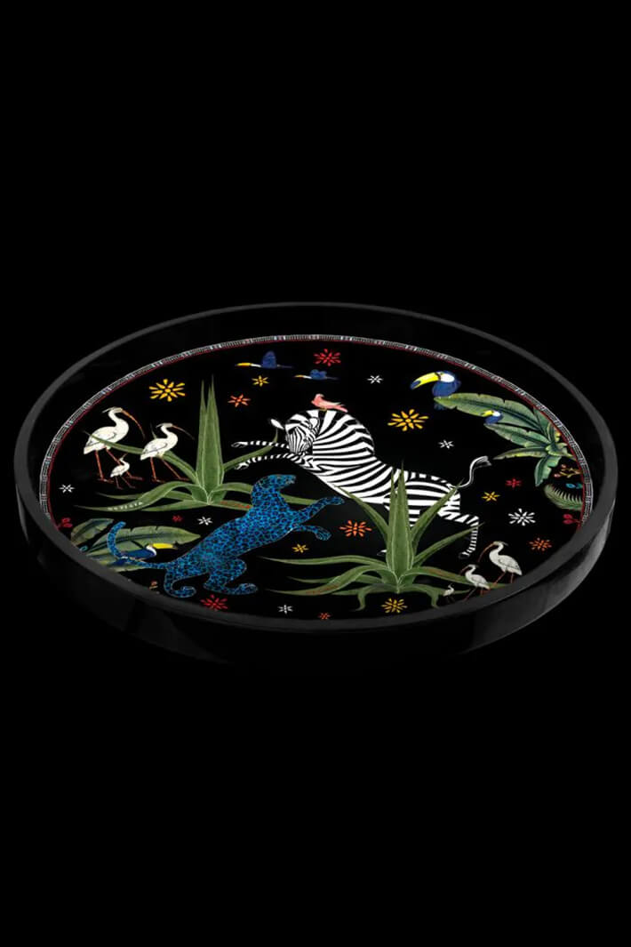 Ortigia Sicilia Round Jungle Tray - Olivia Grace Fashion