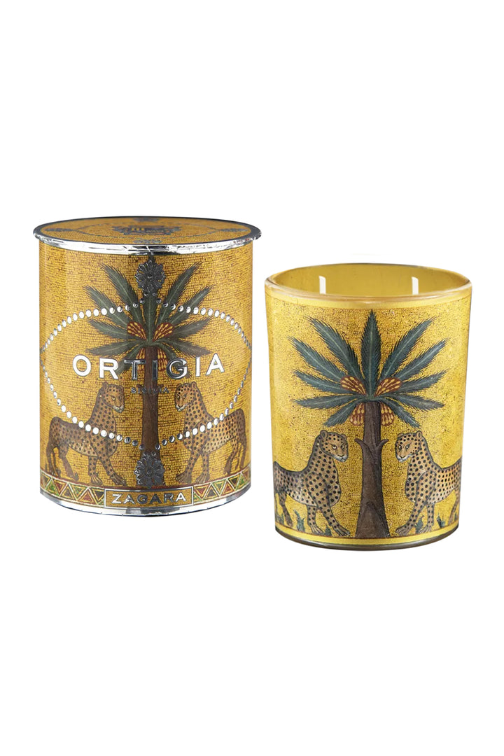 Ortigia Sicilia Zagara Round Decorated Candle 150g