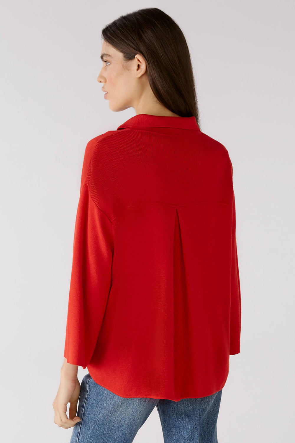 Oui 79791 Red Camel Leopard Flash Jumper - Olivia Grace Fashion
