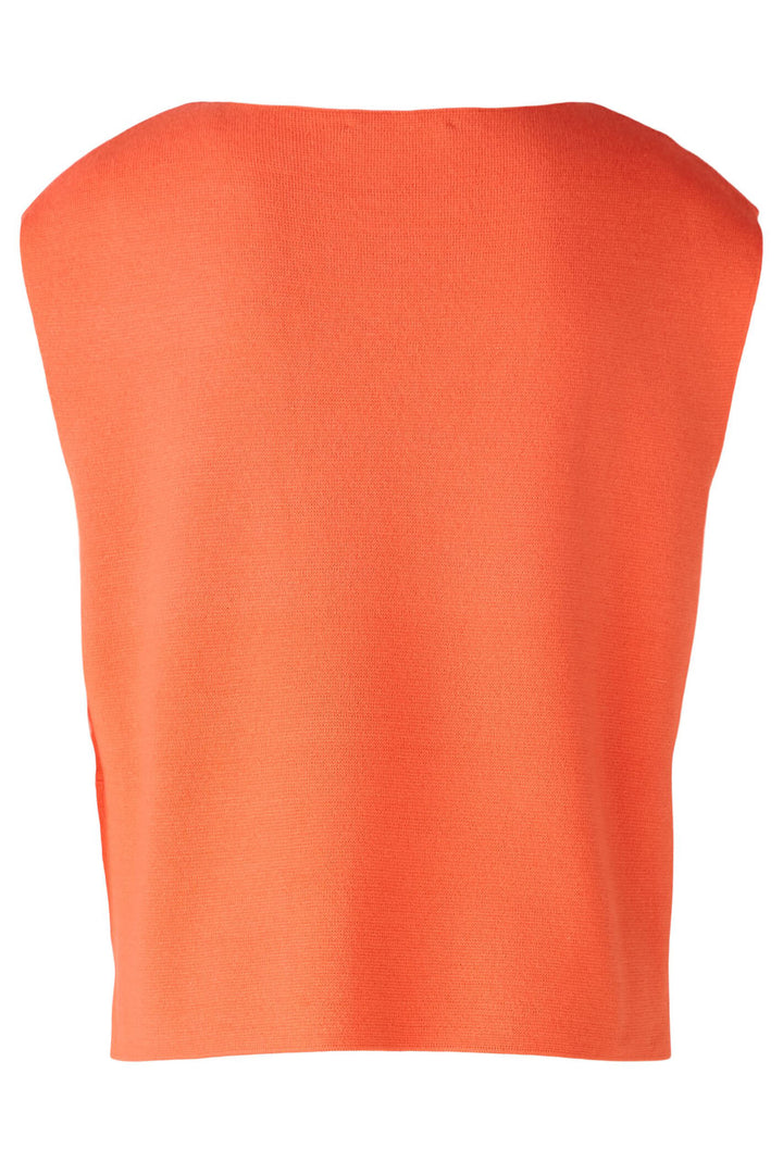 Oui 85978 Hot Coral Sleeveless Slipover Jumper - Olivia Grace Fashion