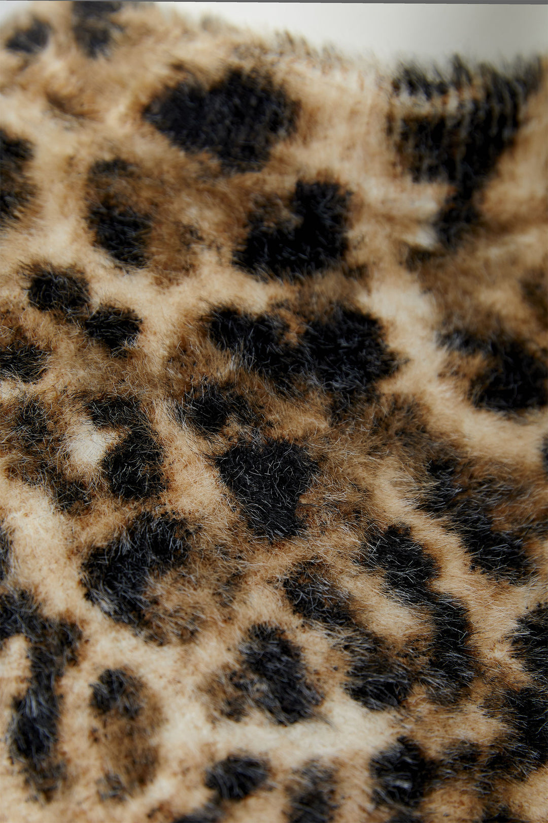 Oui 86112 Camel Brown Animal Print Jumper