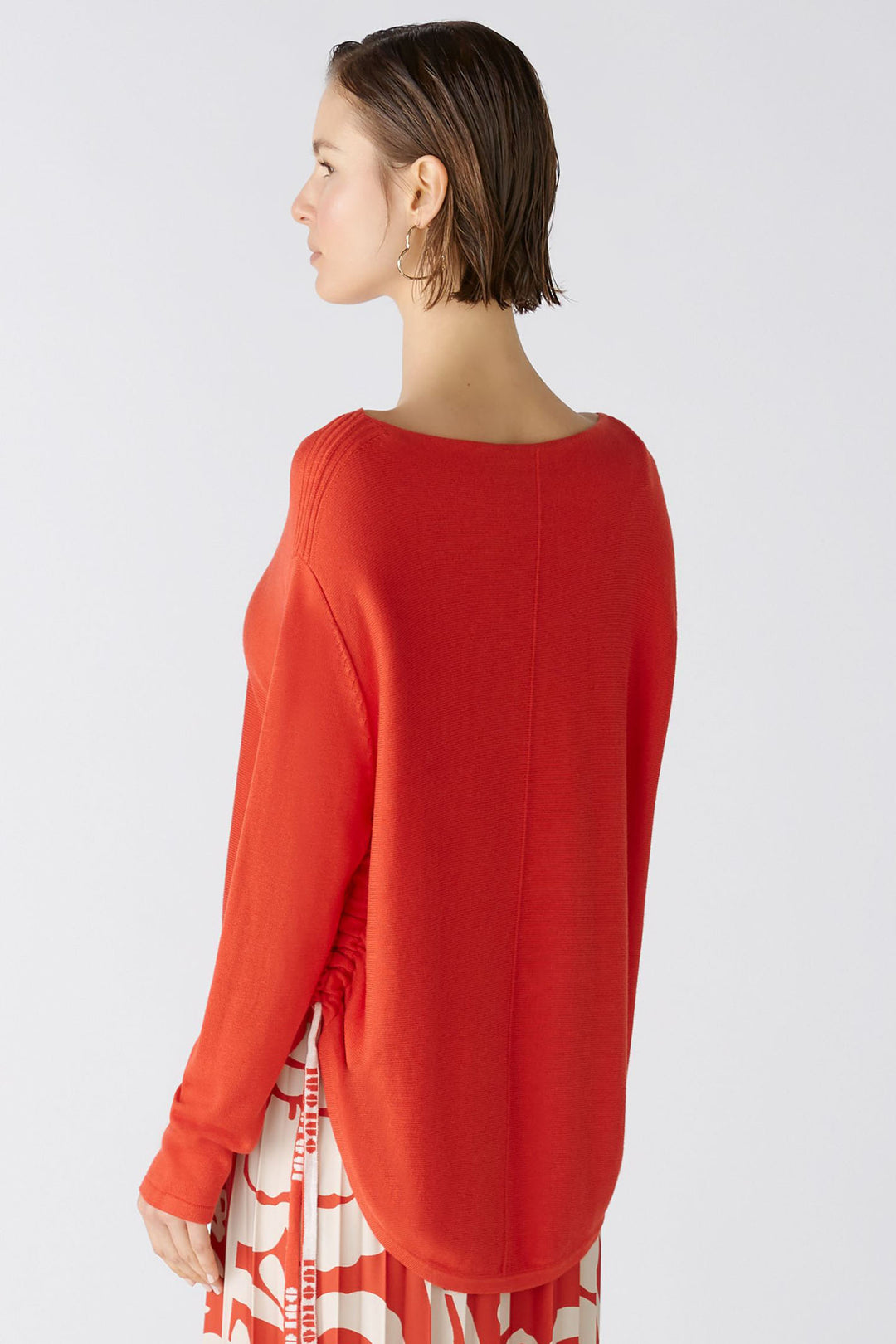 Oui 86662 Aura Orange Wide Neck Jumper