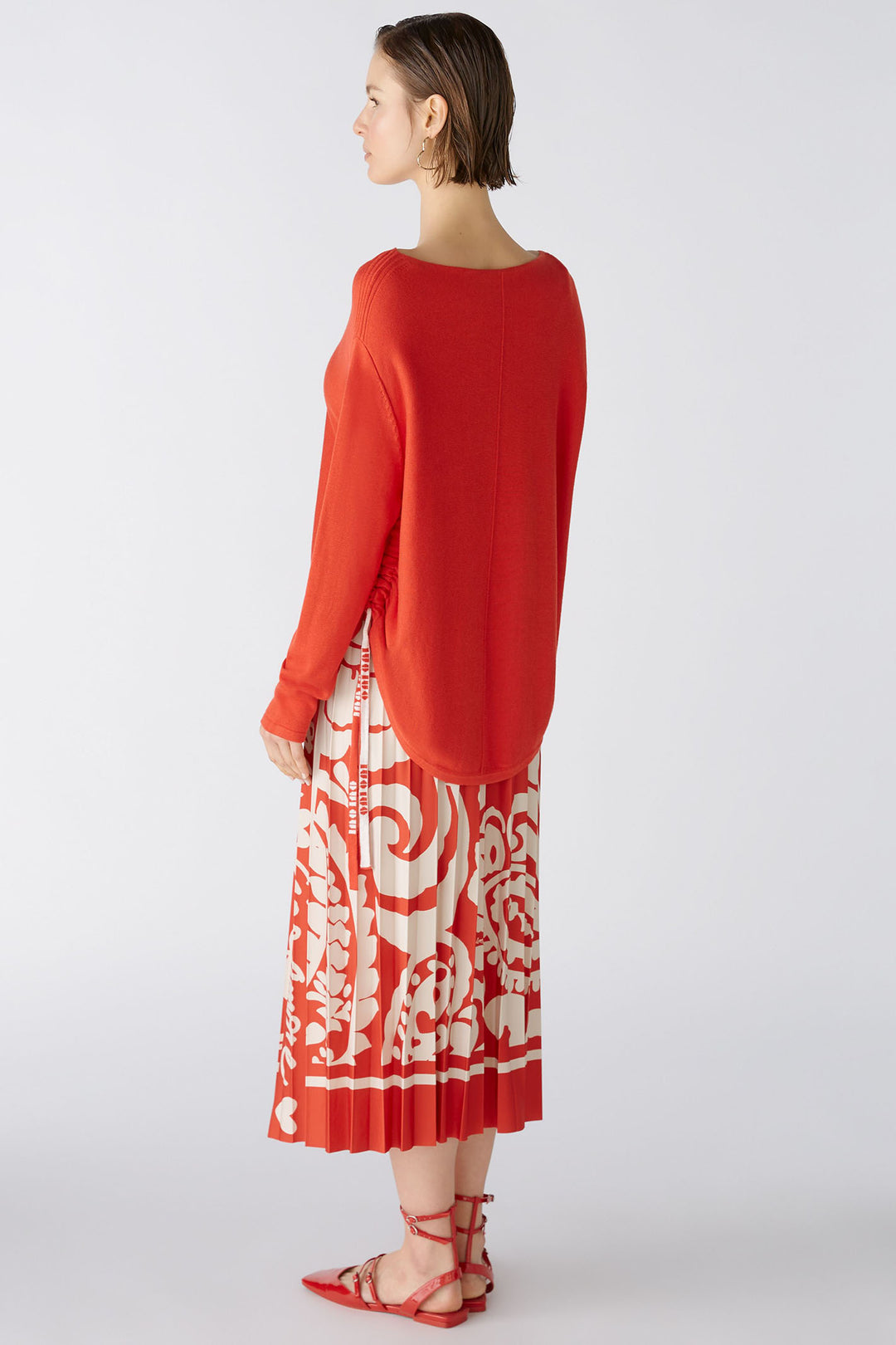 Oui 86662 Aura Orange Wide Neck Jumper