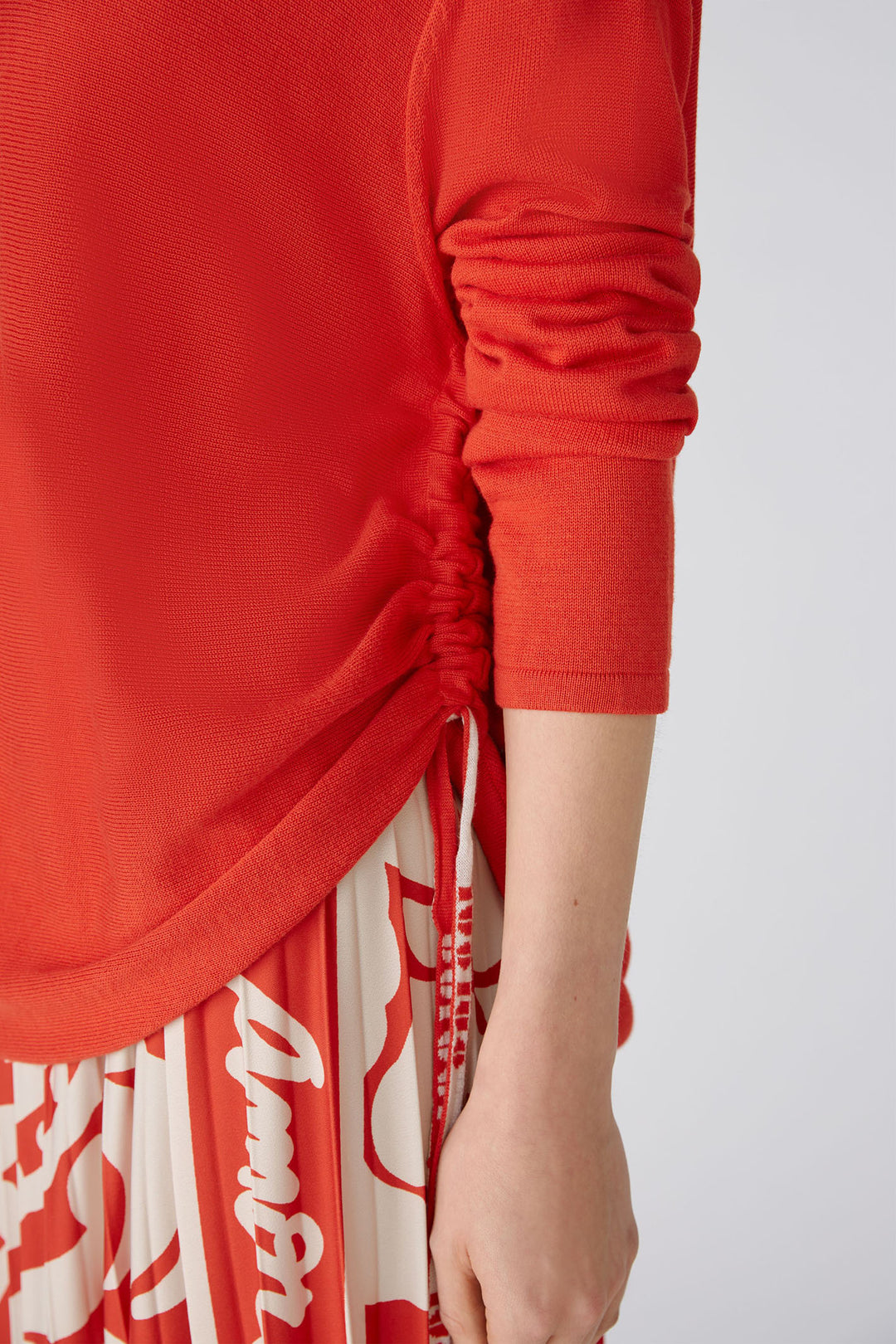 Oui 86662 Aura Orange Wide Neck Jumper