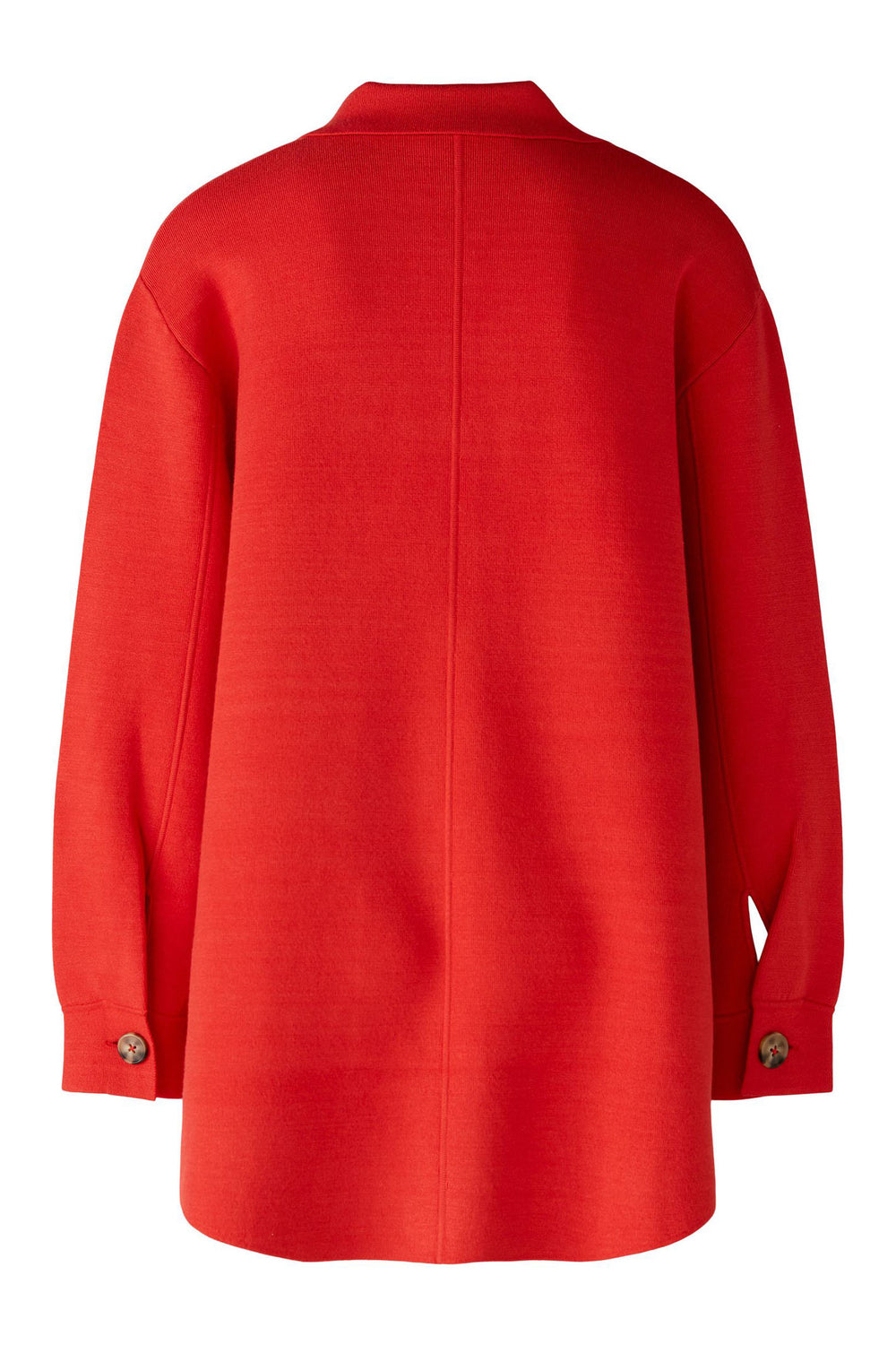 Oui 86689 Aura Orange Knitted Shirt Jacket - Olivia Grace Fashion