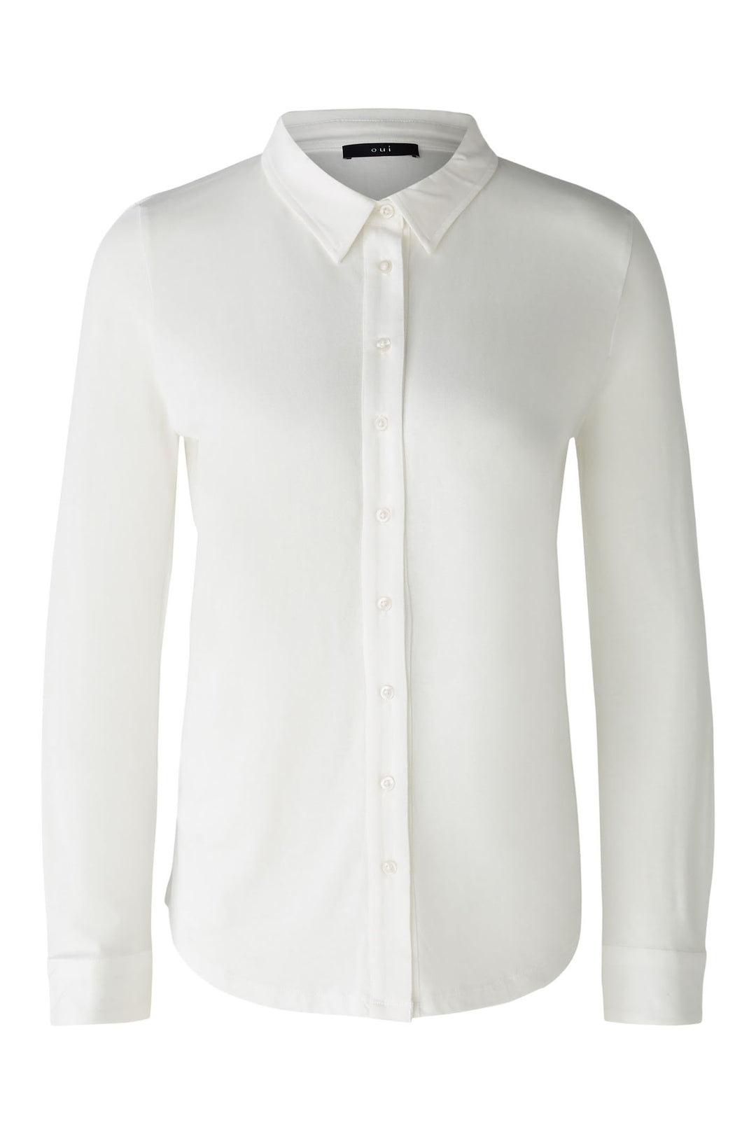 Oui 86746 Cloud Dancer White Shirt - Olivia Grace Fashion