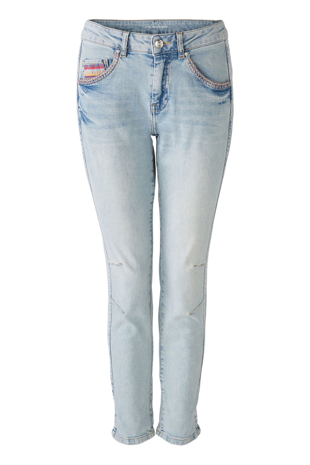 Oui 86805 Blue Denim Pre Fade Jeans - Olivia Grace Fashion