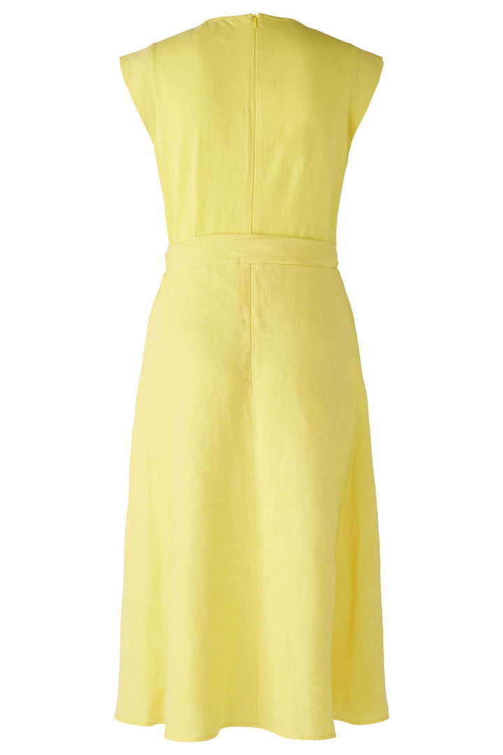 Oui 87553 Yellow Cap Sleeve Linen Dress - Olivia Grace Fashion