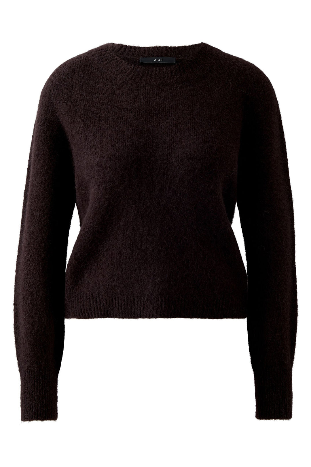 Oui 88295 Ganache Brown Jumper 8978 - Olivia Grace Fashion