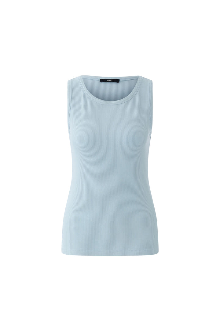 Oui 88608 Filiz Celestial Blue Sleeveless Top 5138