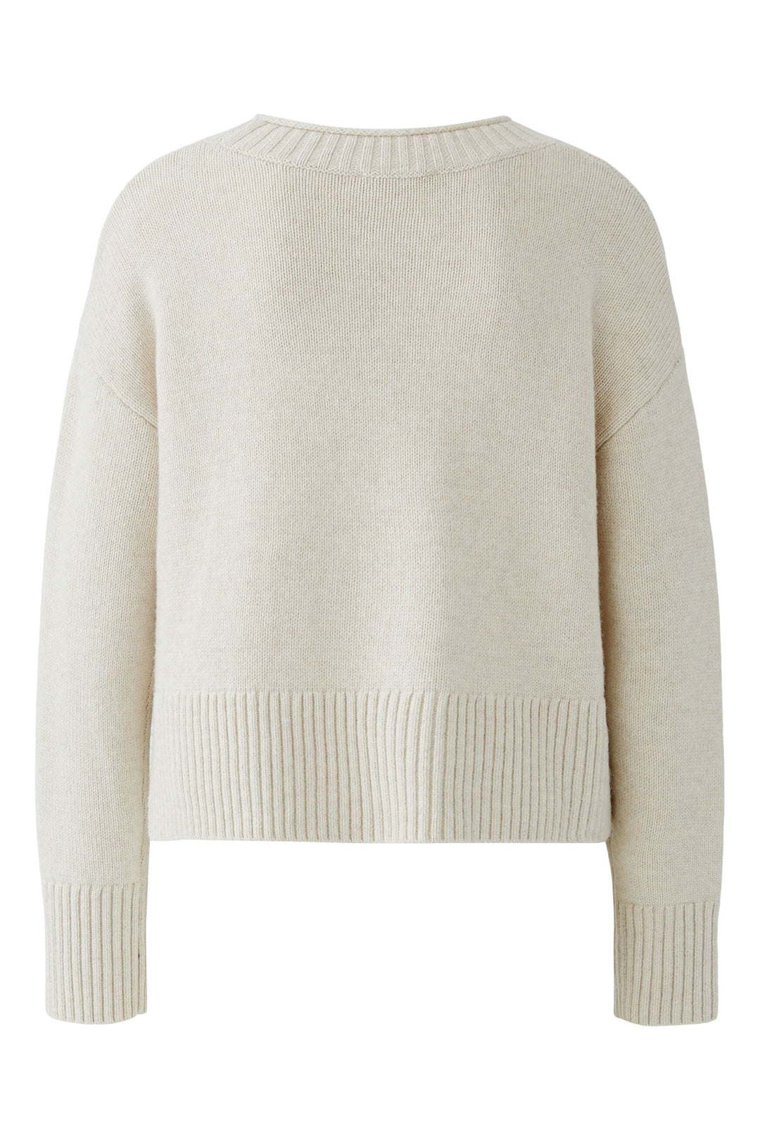 Beige sweater on a white background