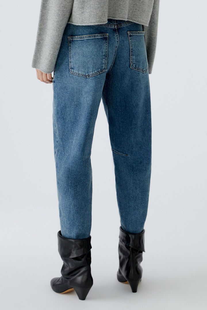 Oui 94340 5400 Blue Denim Barrel Jeans
