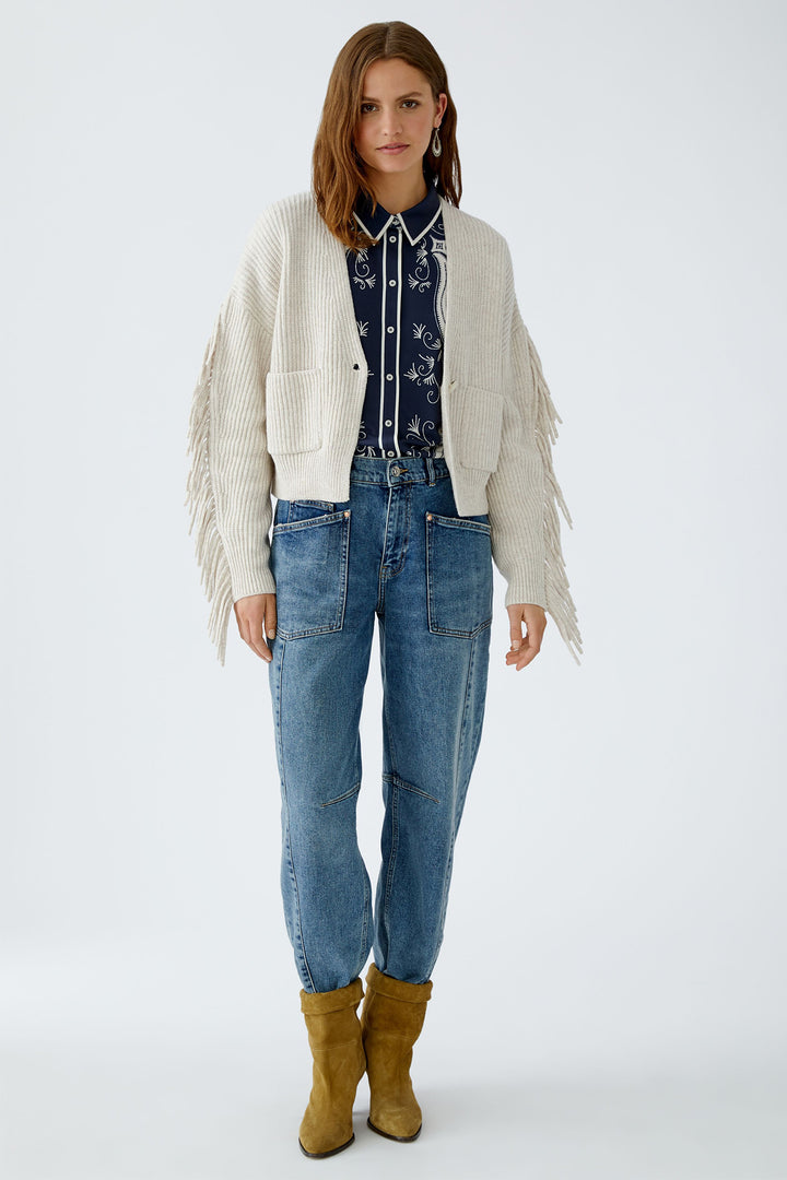 Oui 94340 5400 Blue Denim Barrel Jeans