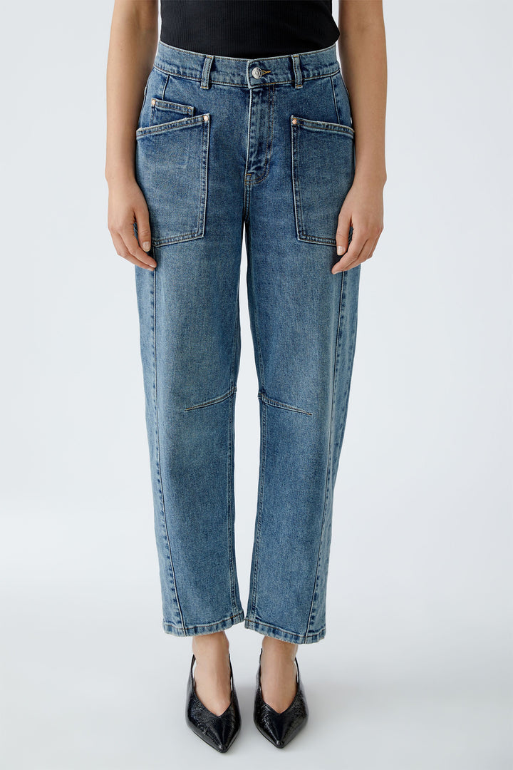 Oui 94340 5400 Blue Denim Barrel Jeans