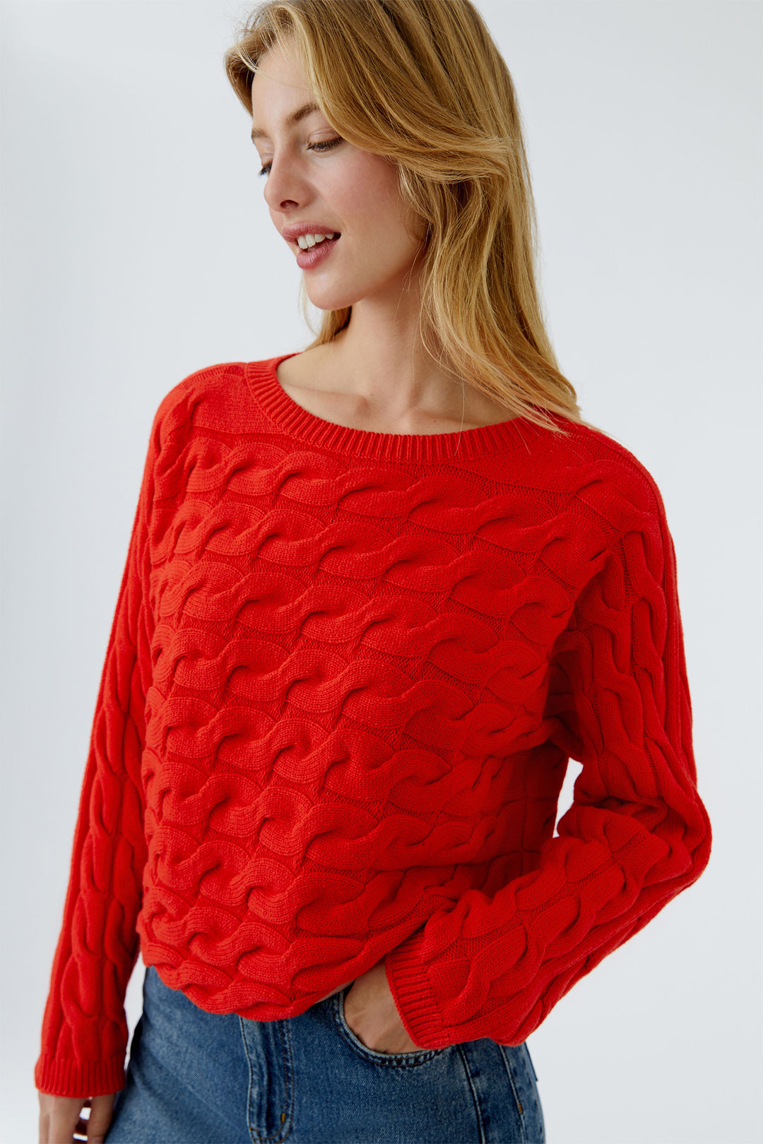 Oui 94609 Sirah Highrisk Red Jumper 3610
