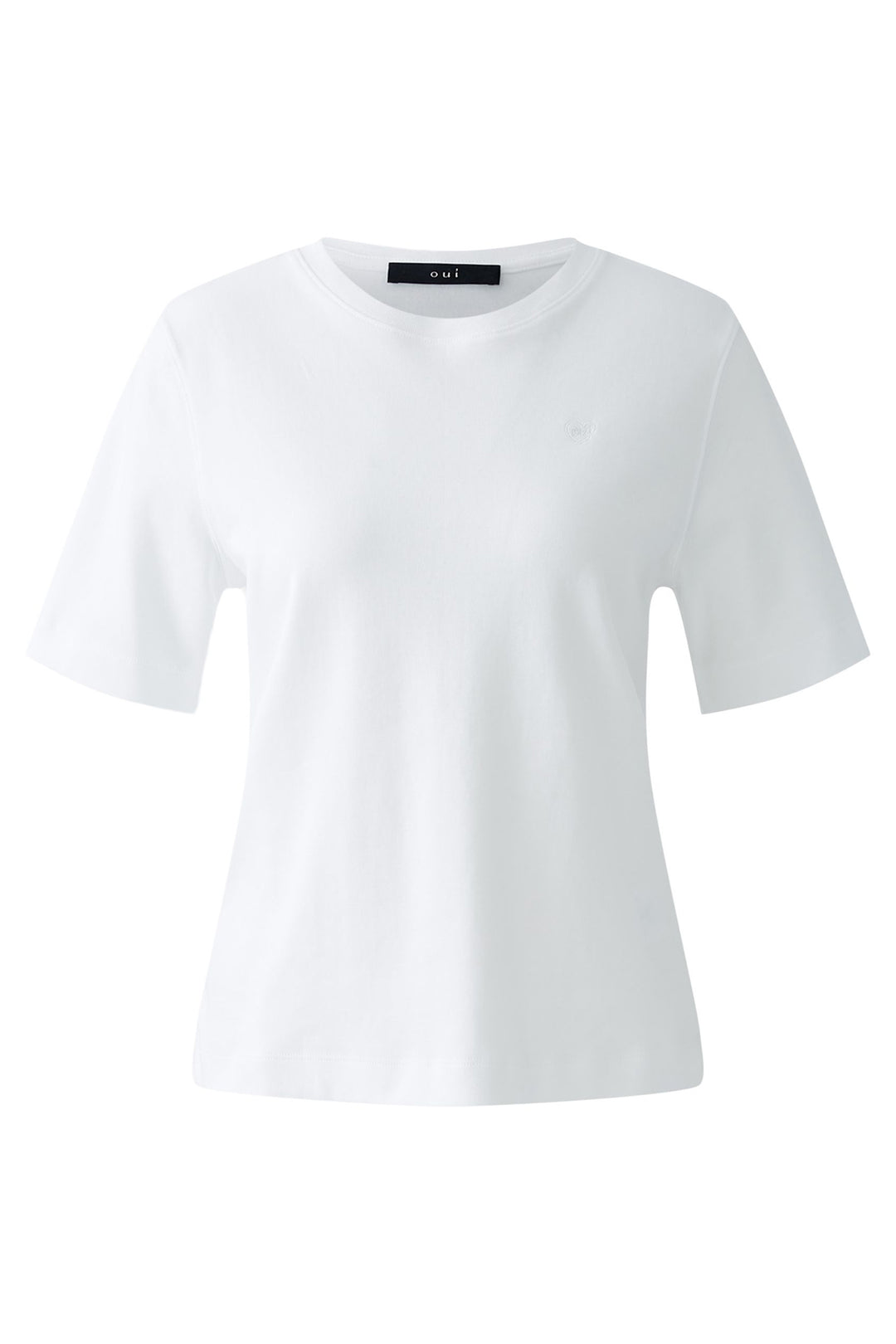 White t-shirt on a white background
