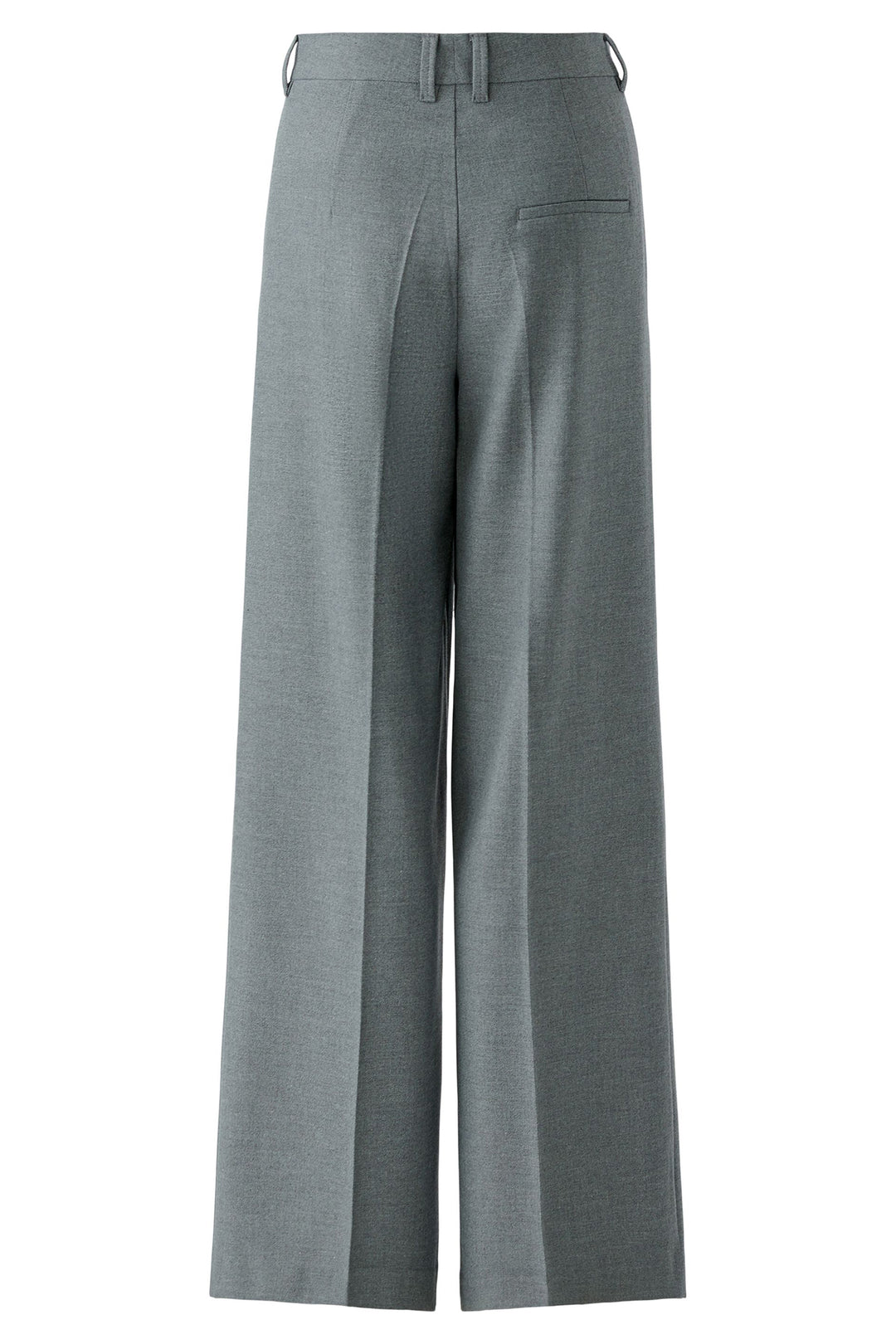 Oui 95949 Grey Pleated Wide Leg Trousers 9517