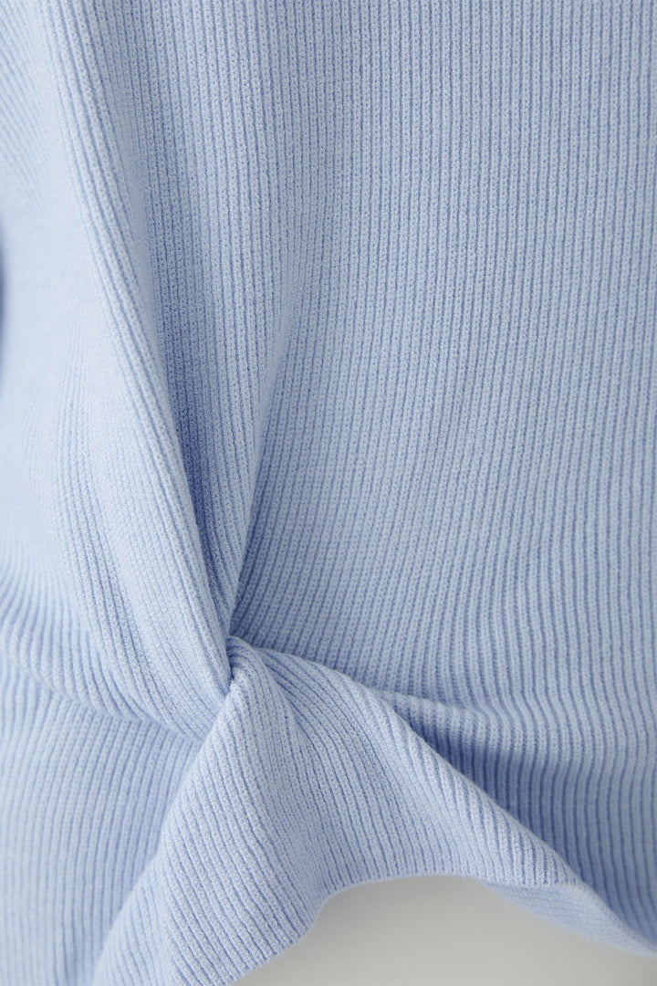 Oui 95968 Light Blue Ribbed Jumper 5060