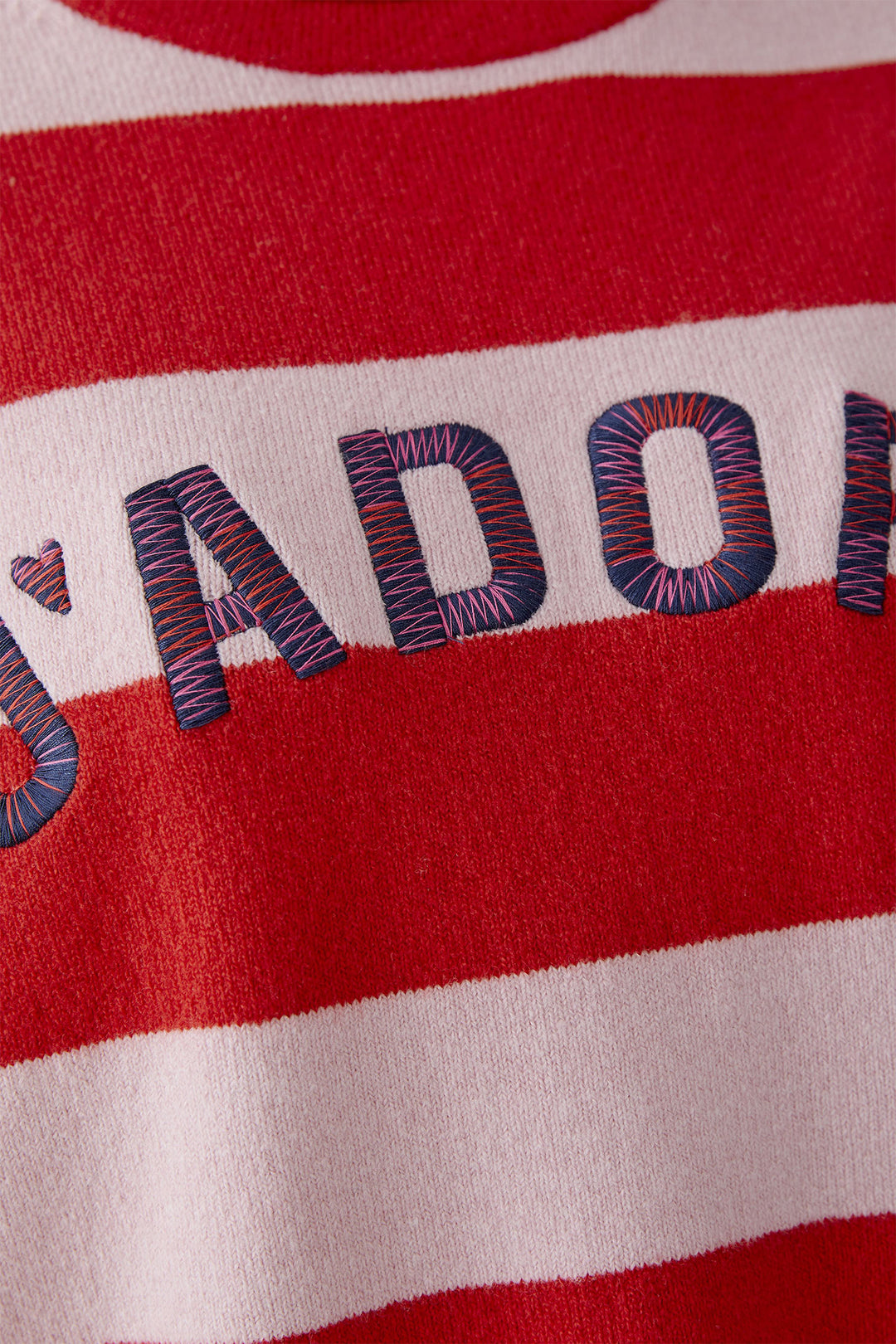 Oui 96110 Pink Rose Stripe Jumper 0333