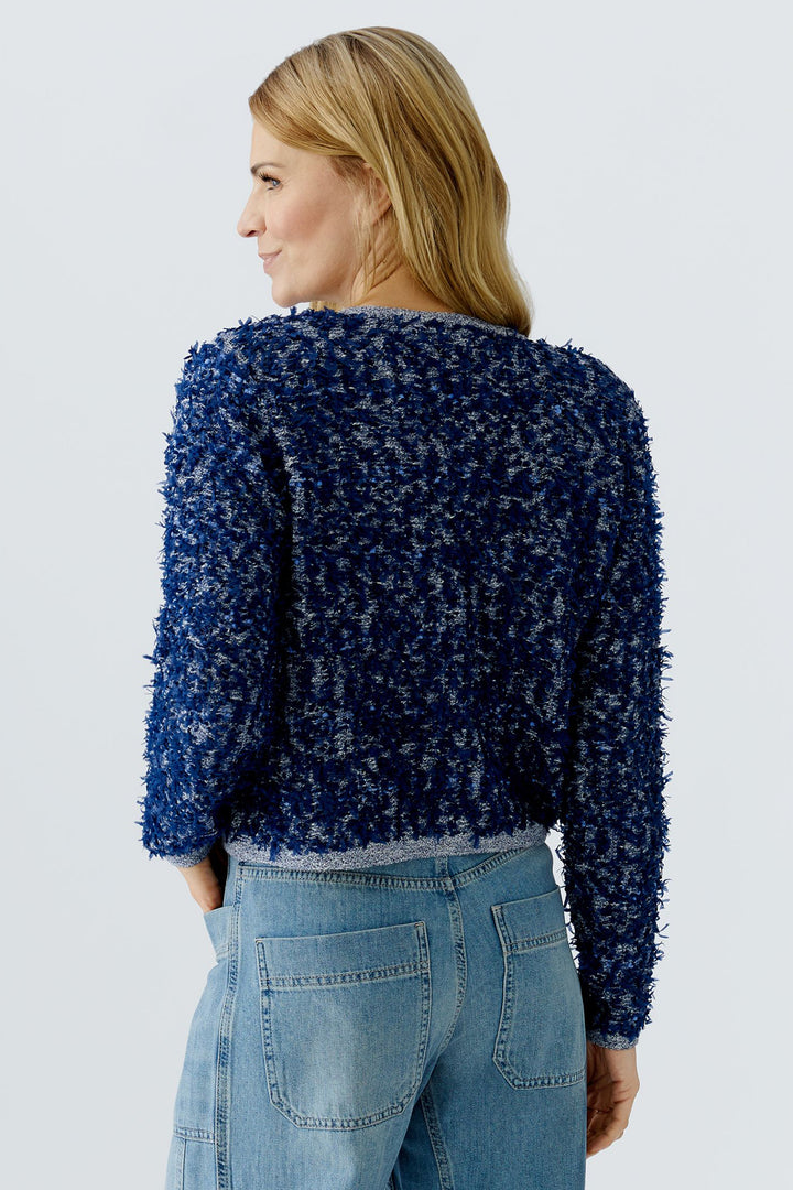 Oui 96354 Blue Boucle Cardigan 0545