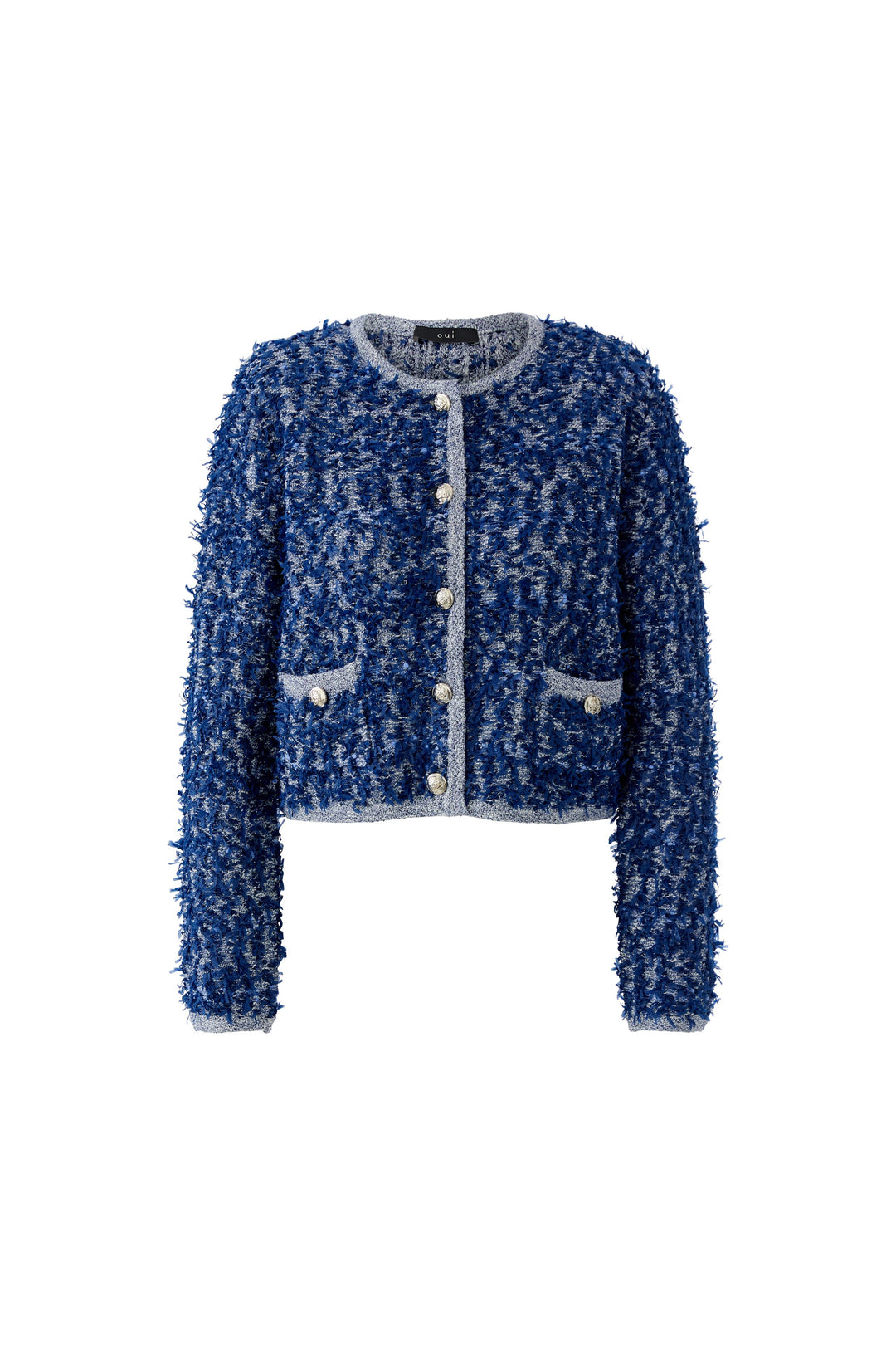 Oui 96354 Blue Boucle Cardigan 0545
