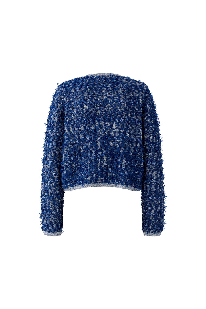Oui 96354 Blue Boucle Cardigan 0545