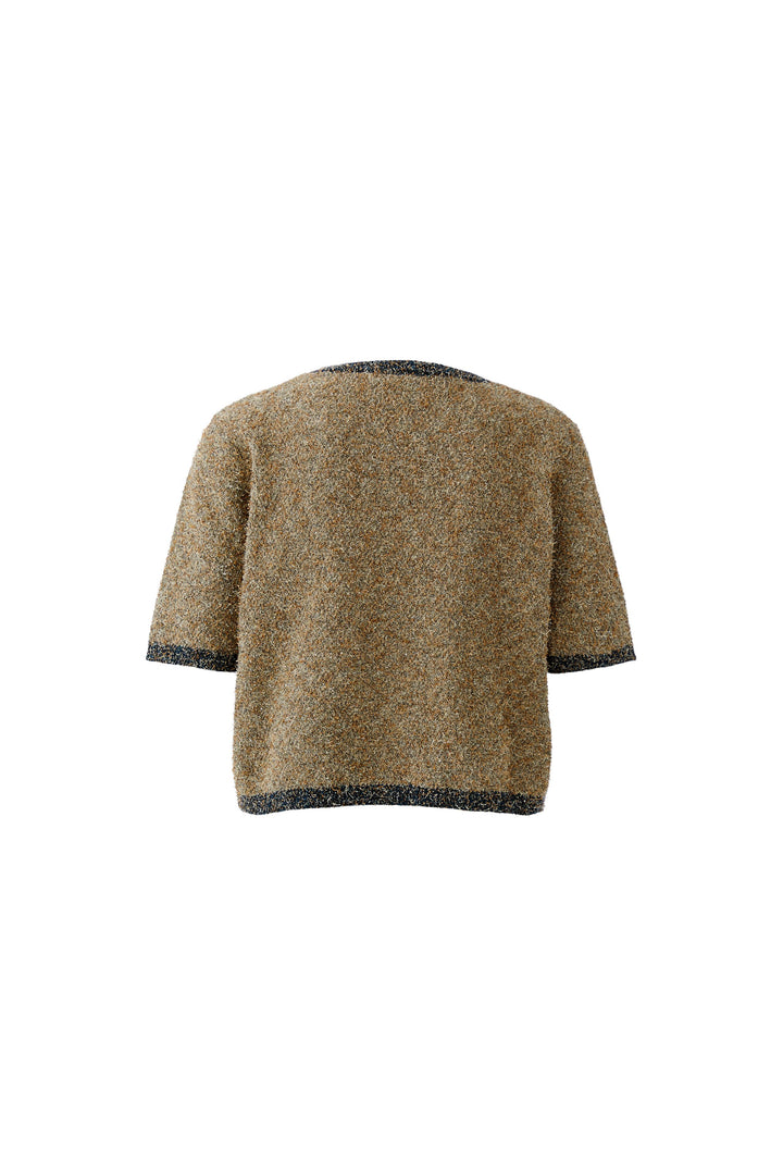Oui 96492 Camel Blue Short Sleeve Jumper 0755