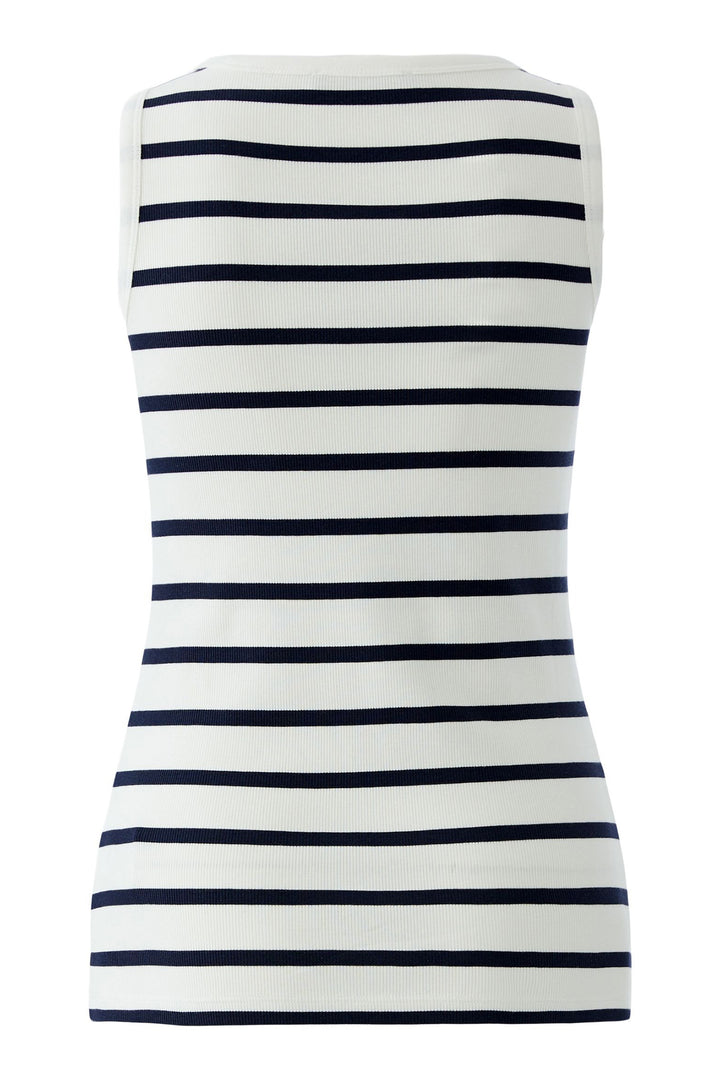 Oui 96534 Navy White Stripe Vest Top