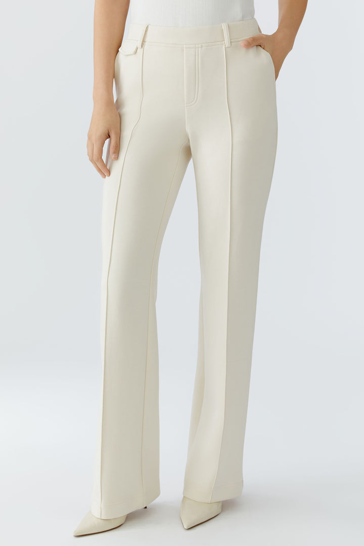 Oui 96564 Whitecap Cream Pull-On Trousers 1088