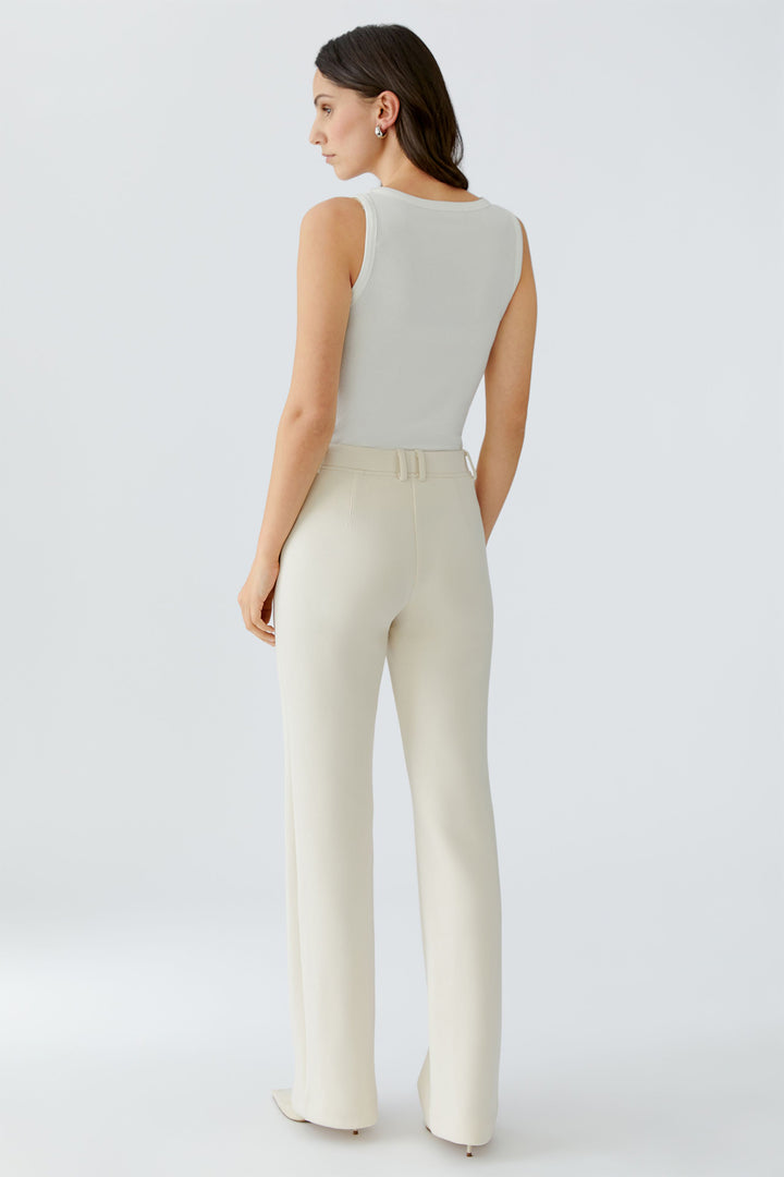 Oui 96564 Whitecap Cream Pull-On Trousers 1088