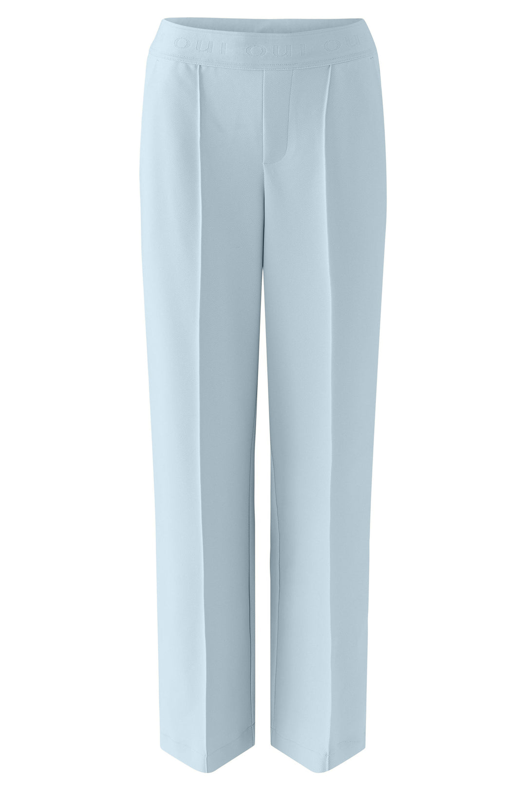 Oui 96566 Lacy Celestial Blue Pull on Trousers