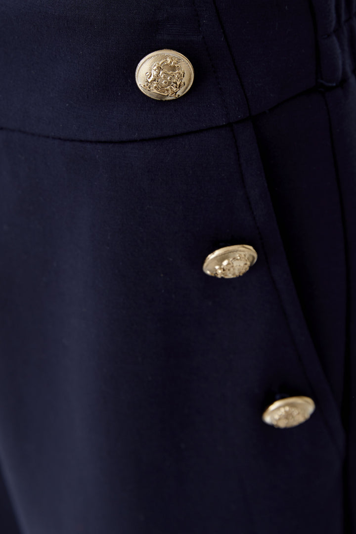 Oui 96568 Dark Navy Blue Trousers 5742