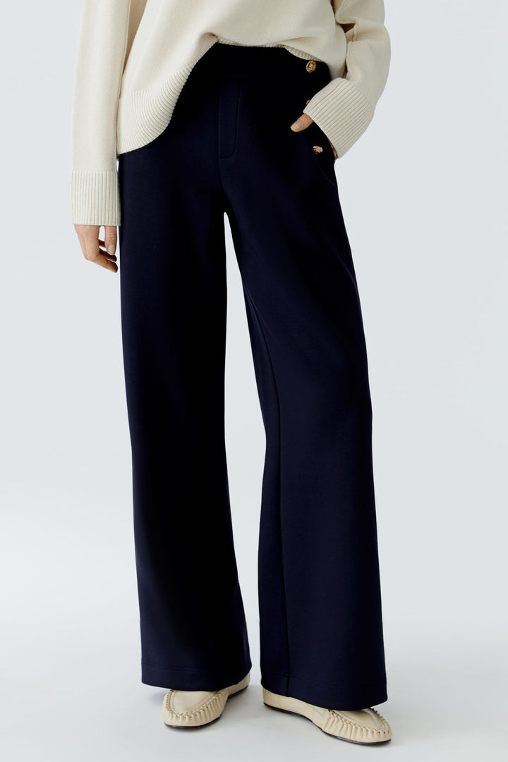 Oui 96568 Dark Navy Blue Trousers 5742