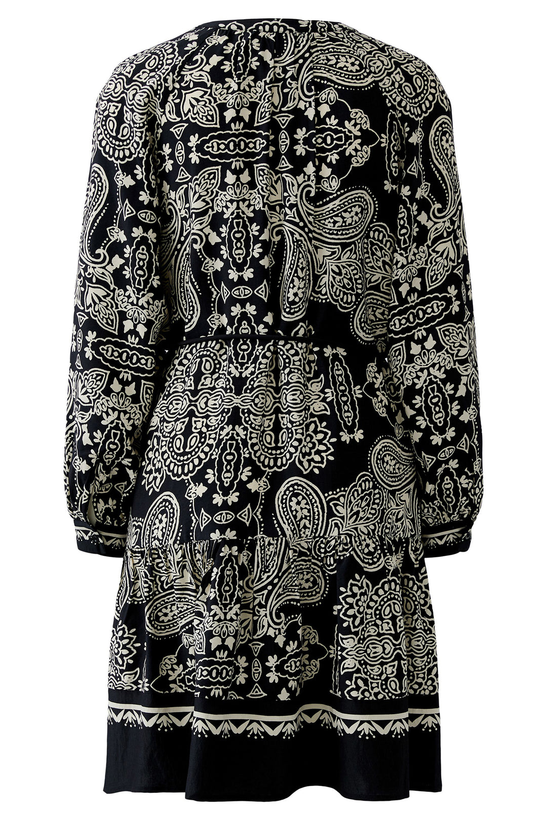 Oui 96630 Black Offwhite Print Shirt Dress 0991