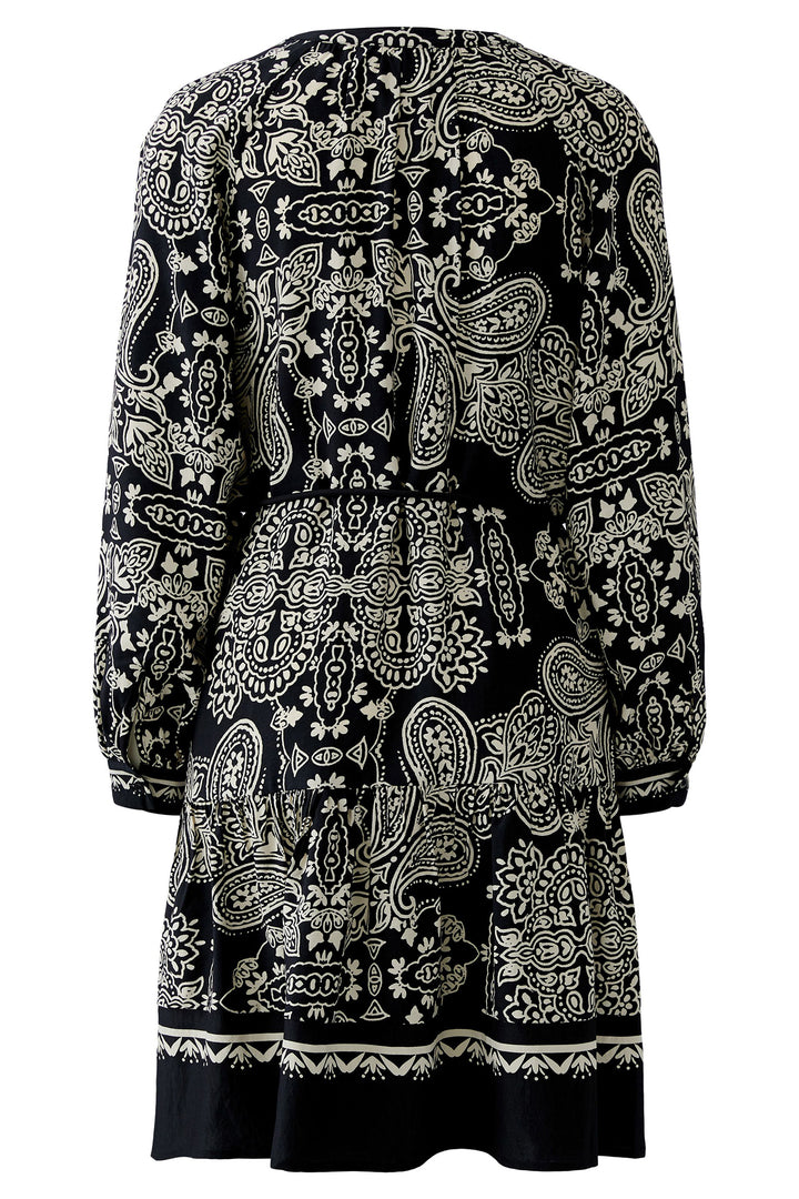 Oui 96630 Black Offwhite Print Shirt Dress 0991