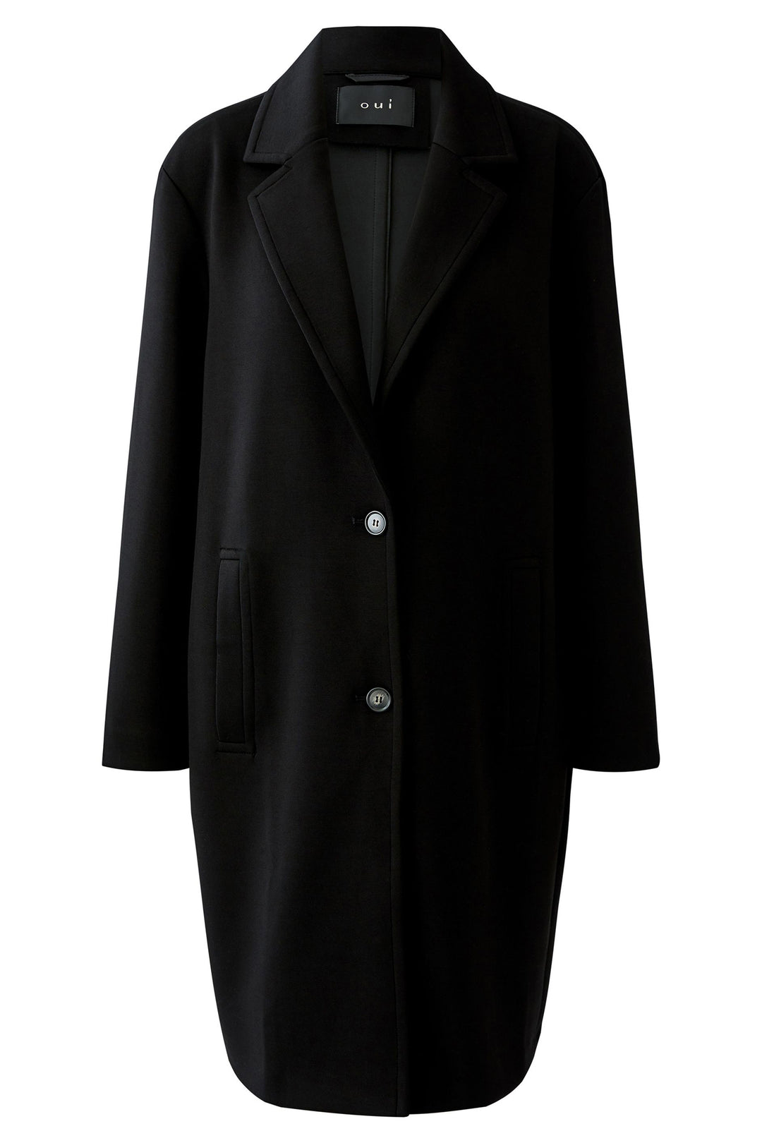 Oui 96643 Black Overcoat