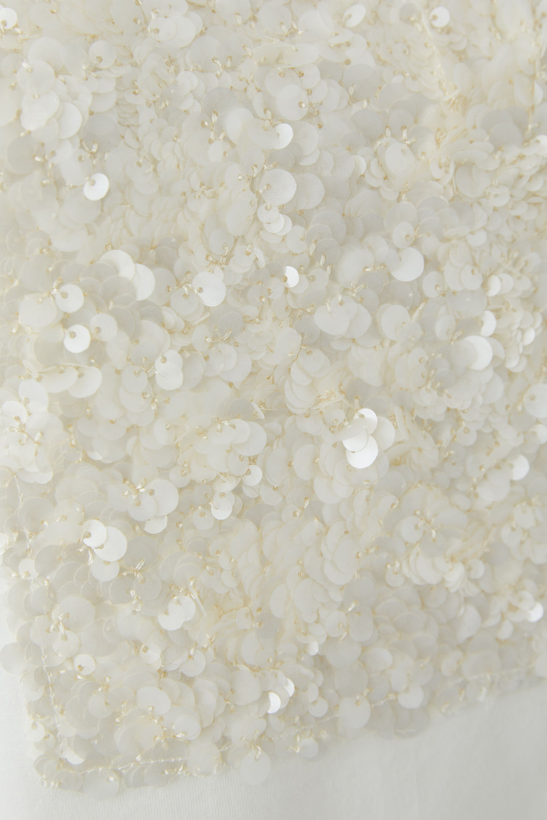 Oui 96686 Cloud Dancer White Sequin Square T-Shirt 1006