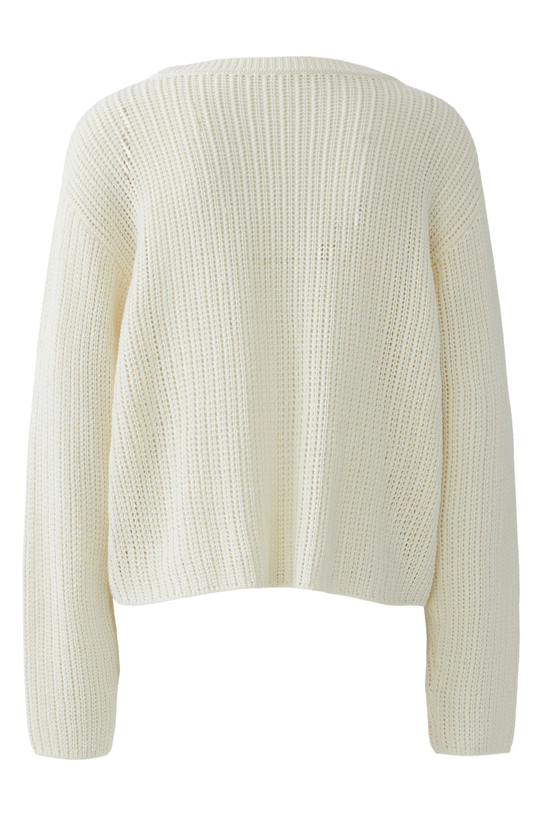 Oui 96753 Gardenia Cream Sequin Bloom Jumper 1018