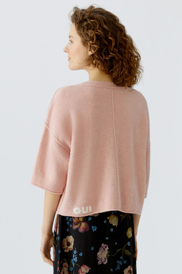 Oui 96769 Dusty Rose Short Sleeve Jumper 3092