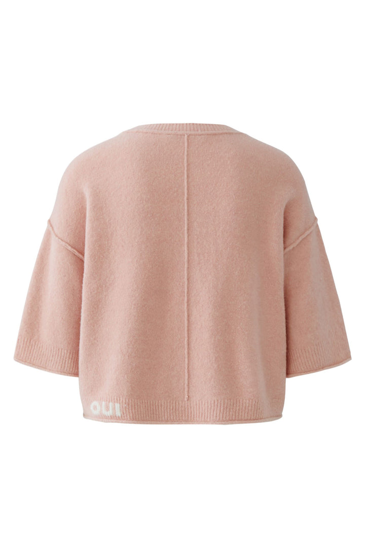 Oui 96769 Dusty Rose Short Sleeve Jumper 3092