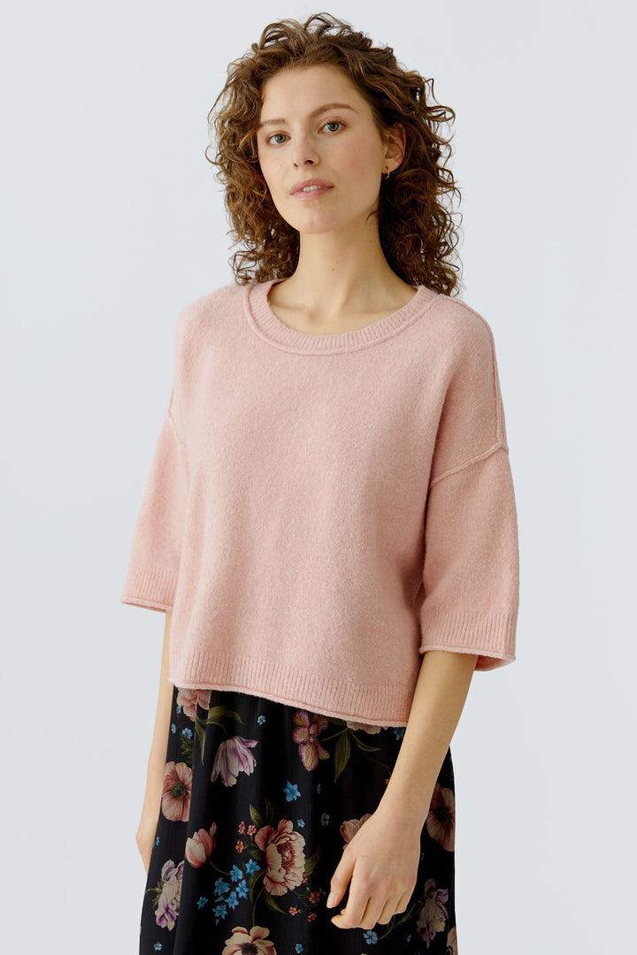 Oui 96769 Dusty Rose Short Sleeve Jumper 3092