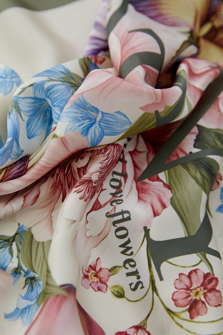 Oui 96804 Rose Botany Print Scarf 0315